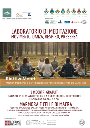Laboratorio di meditazione, movimento, danza, respire, presenza: Oltre il Silenzio